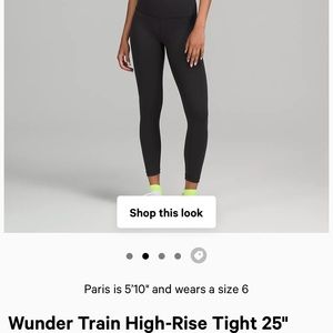 One Year Old Lululemon Wunder Under HR Tight 25 BLK 4